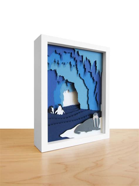 shadow box collage | 3d paper art, Shadow box art, Paper art