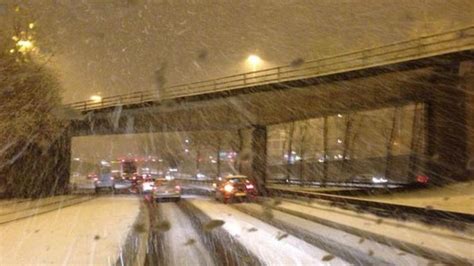 Heavy Snowfall Causes Transport Woes Bbc News