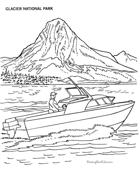 Here is a collection of boat coloring sheets that you can download for free. Power boat picture to print and color 009