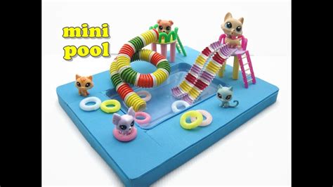 Diy Miniature Doll Mini Swimming Pool With Real Water Youtube