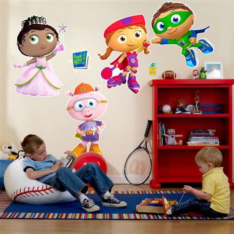 Super Why Giant Wall Decals Party Themes Party Supply In Stock