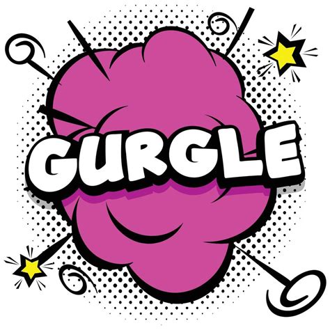 Gurgle Comic Bright Template With Speech Bubbles On Colorful Frames