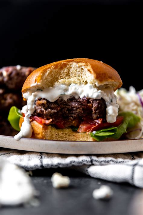 Blue Cheese Burgers With Bacon Story Plays Well With Butter