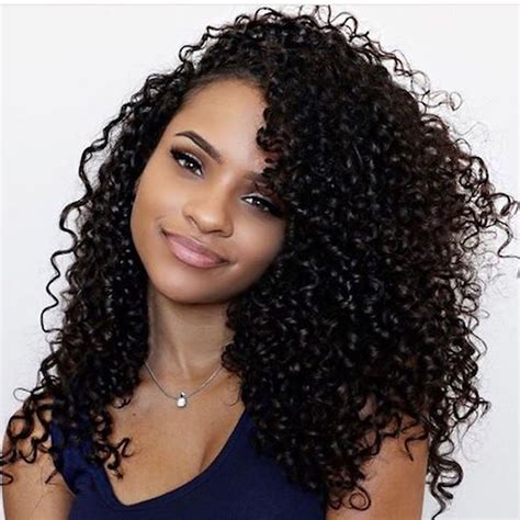 Gone are the days where black women feel that it's necessary to straighten their hair with chemicals or a pressing comb just to deal with it. Black Women Medium Lenght Curly Hairstyles 2018-2019 - Page 4 - Hair Colors