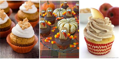 Spoon into the cupcake liners, filling about 1/3 of the way. 12 Easy Thanksgiving Cupcakes - Cute Decorating Ideas and ...