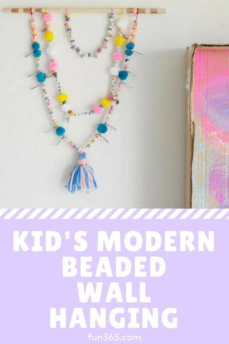 The Perfect Tween Craft Idea Have Your Kids Make Their Own Beaded Wall