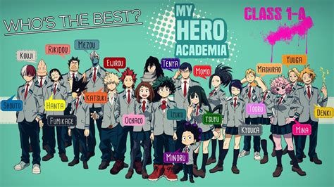 Who Is The Best Hero In My Hero Academia Class 1a Youtube