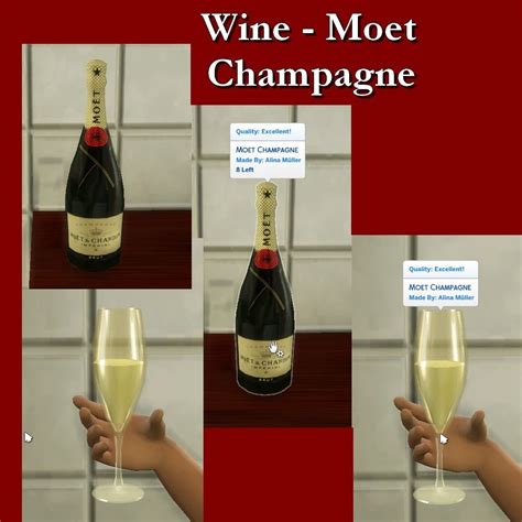 Lana Cc Finds Wine Moet Champagne By Leniad Sims 4 Cc Furniture