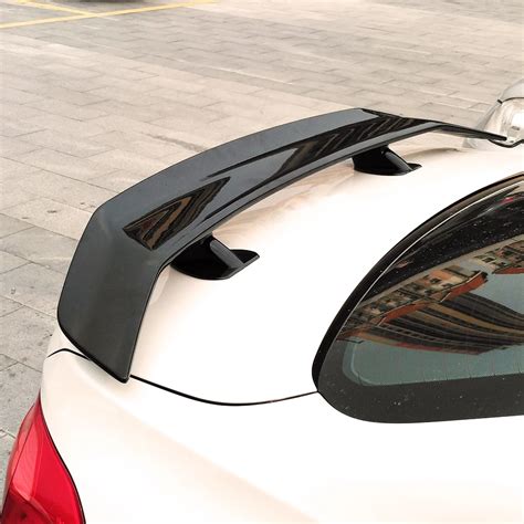 Carbon Fiber Look Universal Use Rear Trunk Lid Car Spoiler Wings For
