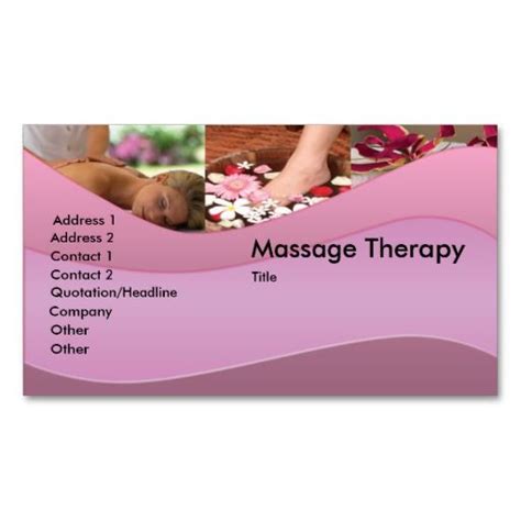 Massagerelaxation Business Card Massage Therapy Business Massage Massage Business