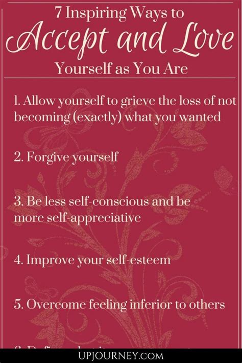 how to love and accept yourself as you are