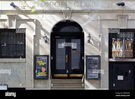 Huron Club Soho Playhouse 15 Vandam St New York Nyc Storefront
