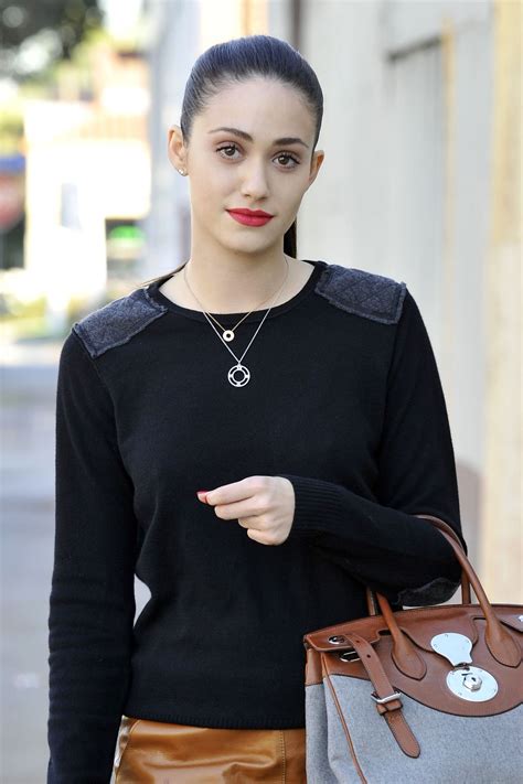 Emmy Rossum Street Style Out In Chicago November