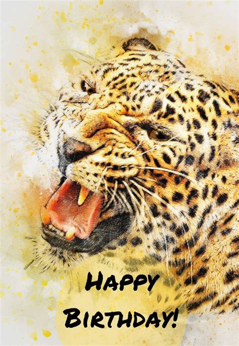 7 Awesome Leopard Print Birthday Cards Printable — Printbirthdaycards
