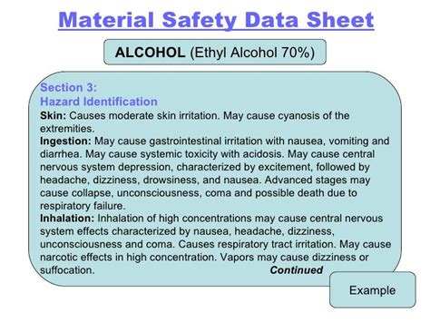 Ethyl Alcohol Msds