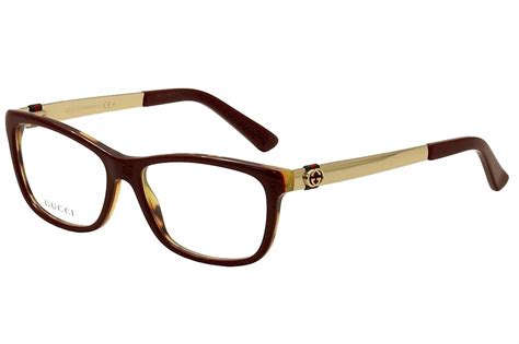 Gucci Eyeglasses Gu3785 Gu3785 Lvs Burgundyhavanagold Optical Frame