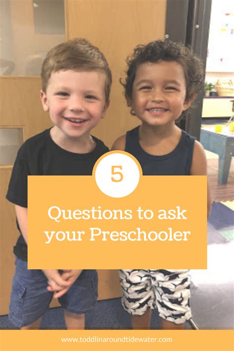 Questions To Ask Your Preschooler About School Toddlin Around Tidewater