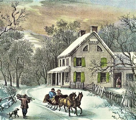 American Homestead Winter Digital Art By Bootster And Lord