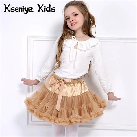 Kseniya Kids Fluffy Children Ballet Pettiskirt Girl Skirts Princess