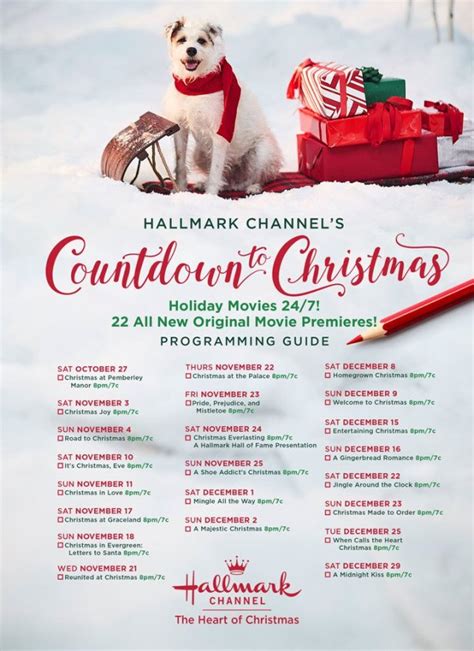 2018 Hallmarklifetime Christmas Movie Schedule