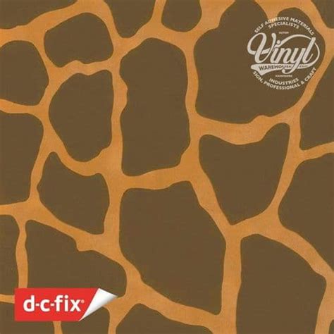 Stunning Velvet Embossed Giraffe Print Sticky Vinyl Fablon 303 0001