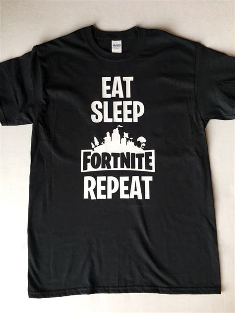Eat Sleep Fortnite Repeat T Shirt Zk01