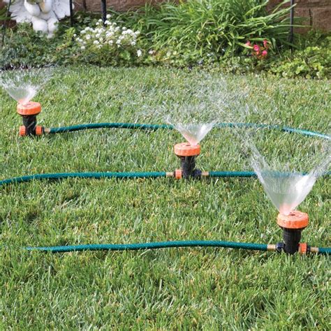 Lawn Garden Sprinkler System 3 In 1 Portable With 5 Spray Settings New