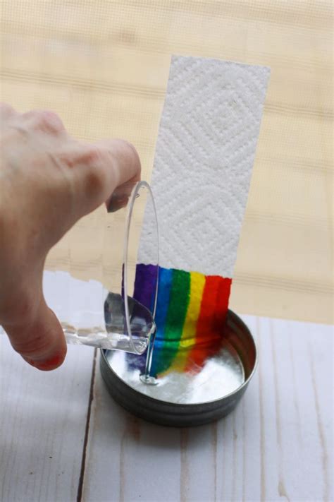 Climbing Rainbow Science Experiment Science Experiments For
