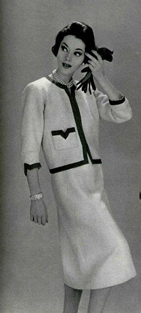 1957 Chanel Moda de 1950 Moda História da moda