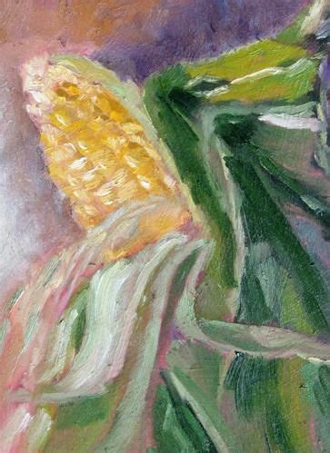 Daily Paintworks Corn On The Cob Original Fine Art For Sale