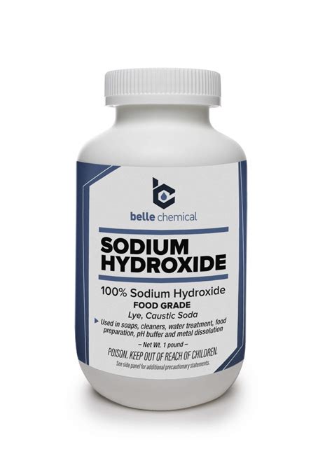 Buy Sodium Hydroxide Pure Food Grade Caustic Soda Lye 1 Pound