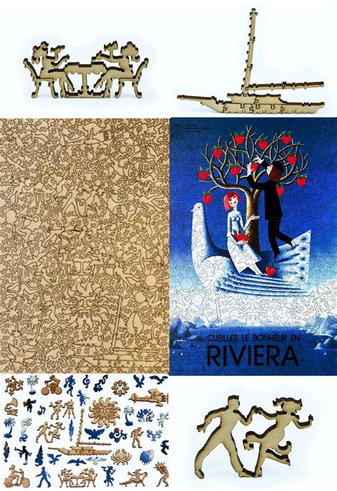 Vintage Prints Wooden Jigsaw Puzzles Made In The Usa Wooden