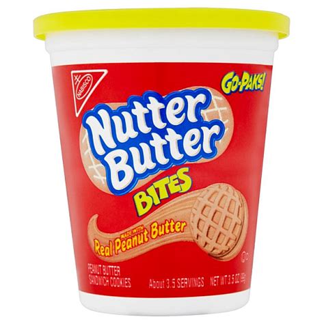 There are 120 calories in 2 cookies (25 g) of nabisco nutter butter. Nabisco Nutter Butter Go-Pak Cookies 99g British Shop Angielski Sklep