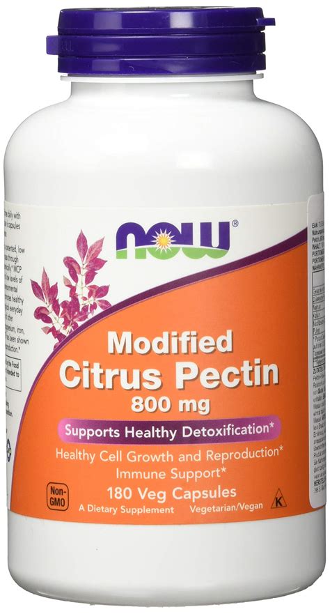 Now Foods Modified Citrus Pectin 800 Mg 180 Vegetable Capsules Buy