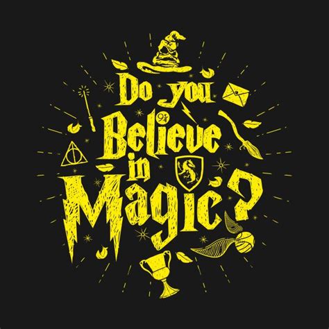 House Magic Believe In Magic Harry Potter Tshirt Harry Potter