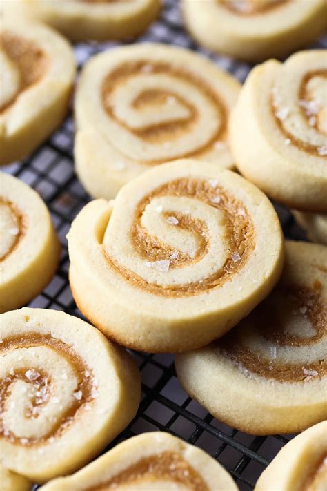 Salted Caramel Pinwheel Cookies Holiday Baking Christmas Cookies