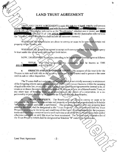 Texas Land Trust Agreement Texas Land Trust Agreement Us Legal Forms