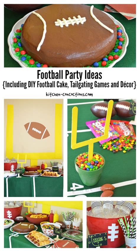 Football Party Ideas Including Diy Football Cake