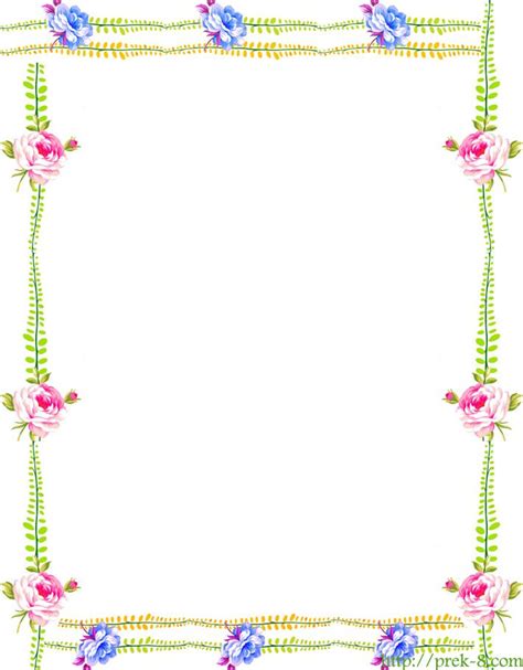 A Square Frame With Flowers And Leaves On The Edges Is Shown In Pink
