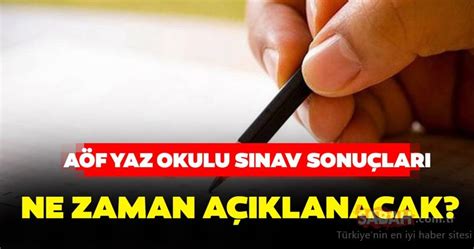 Aöf sınav sonuçlarının 22 aralık salı gününden itibaren açıklanması bekleniyor. AÖF yaz okulu sınav sonuçları açıklandı mı? 2019 AÖF yaz ...
