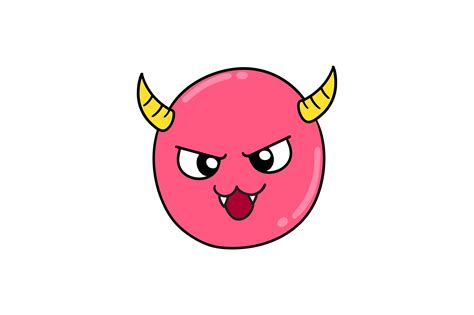 Angry Devil Emoticon With A Red Face Graphic By Digiard · Creative Fabrica