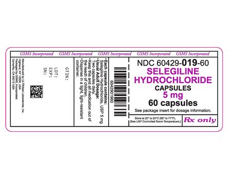 Selegiline Hydrochloride Capsule