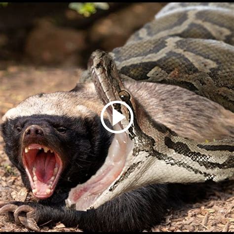Honey Badger Vs Python A Terrifying Battle Of Courage And Strength