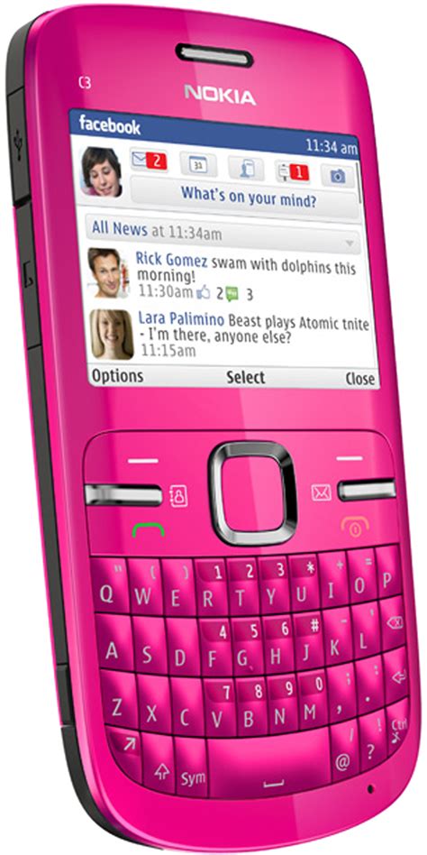 Pink Nokia C3 Comes To Vodafone Mobiles Please Blog