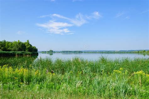 Picturesque View Of Lake In Green Stock Image Image Of Green