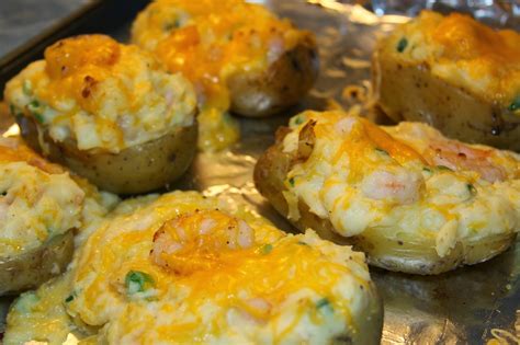 For The Love Of Food Paula Deens Twice Baked Shrimp Stuffed Potatoes