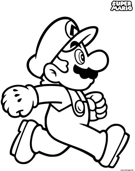 Coloriage Super Mario Bros Classic JeColorie Com