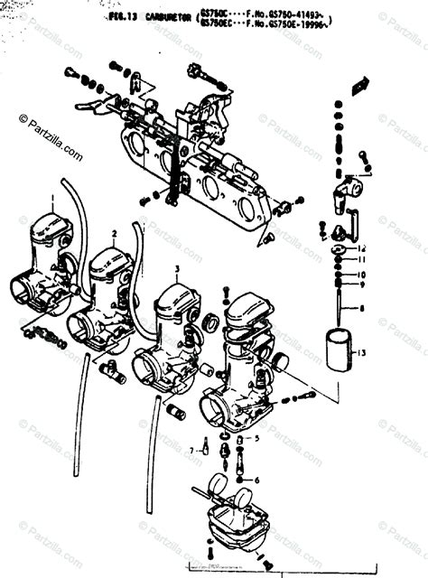 Find the highest quality 1978 suzuki gs750 oem parts at bikebandit.com, where you'll also find more than eight million other motorcycle parts and shop for oem parts when your goal is to repair your machine or restore it to its original condition. Suzuki Motorcycle 1978 OEM Parts Diagram for CARBURETOR ...