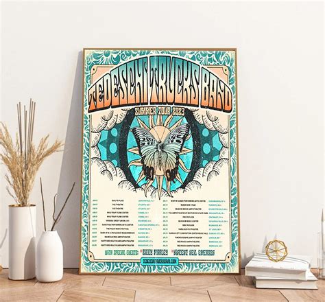 Tedeschi Trucks Band Add 2023 Tour Dates Poster Tedeschi Trucks Band Print Music T Sold By