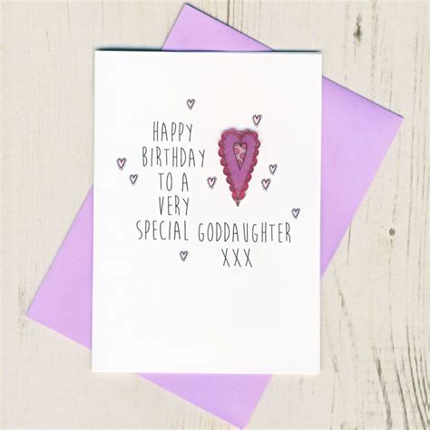 10 beautiful cards for a goddaughter birthday. handmade goddaughter's birthday card